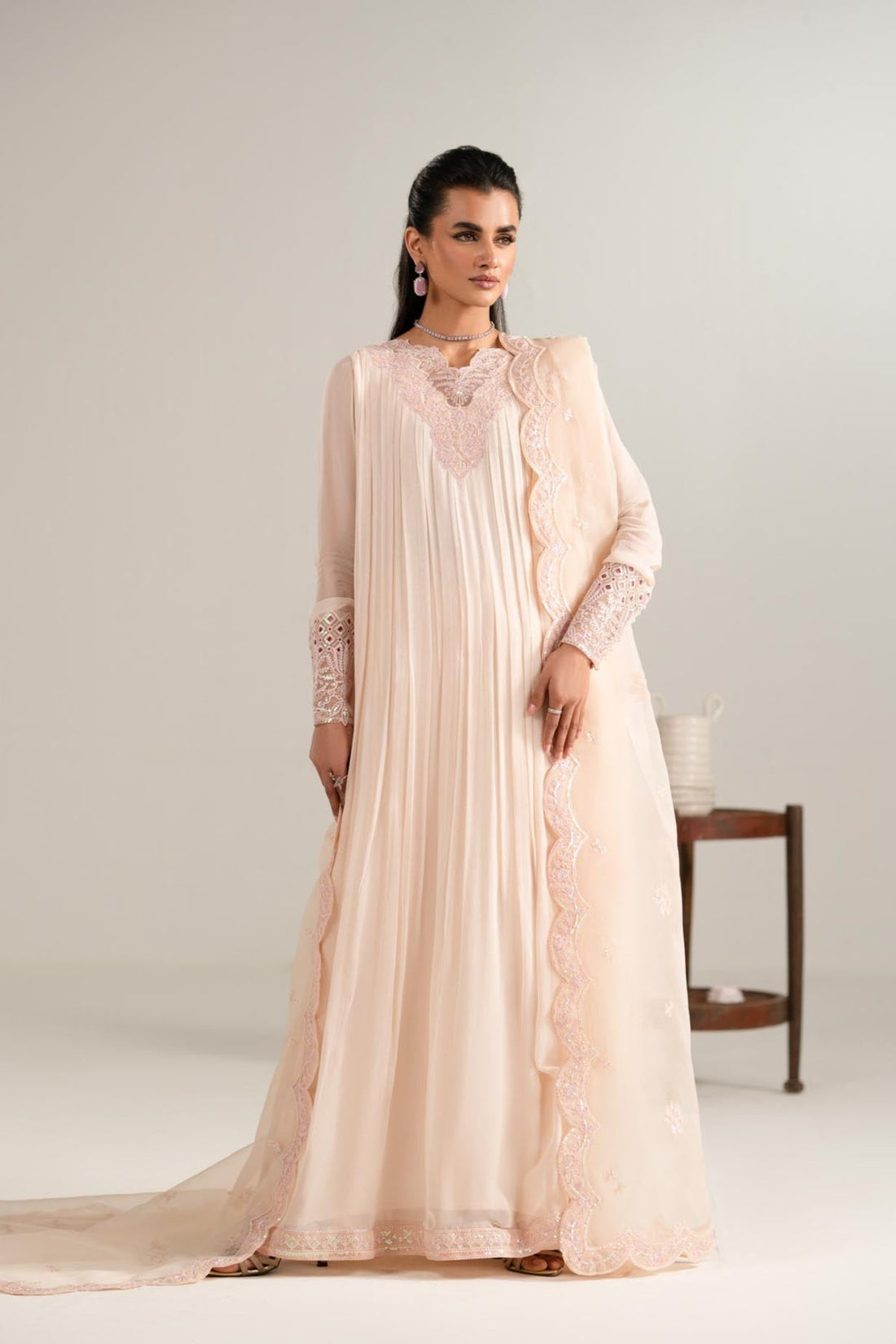 Akbar Aslam | Formal Pret | Nazneen XS Light Skin Chiffon