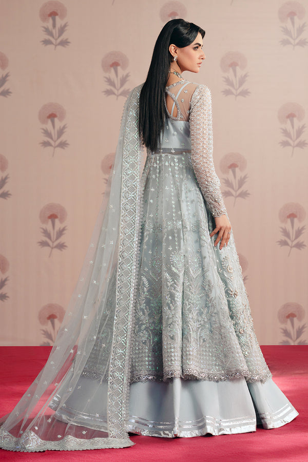 Zarposh | Maharani Wedding Collection | Savera XS Ice Blue Net