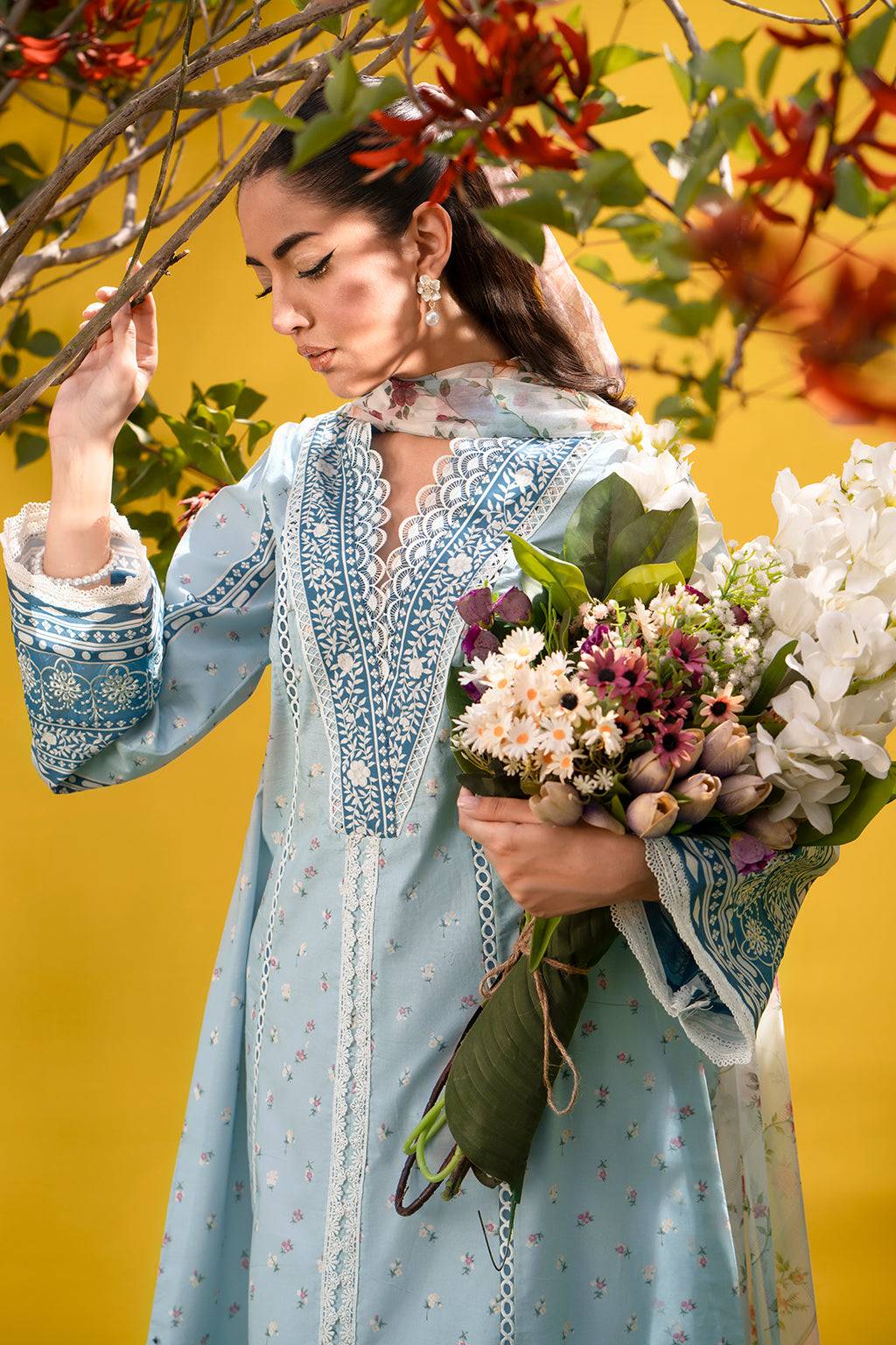 Sardinia | Cocktail Luxury Lawn | BLUEBELLS - Pakistani Designer Dress - by Sardinia | Type: Luxury - 100% Original at Saira Sultan