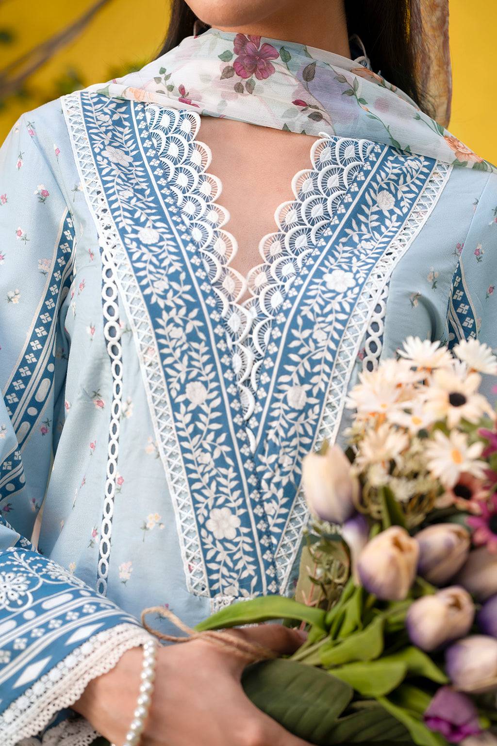 Sardinia | Cocktail Luxury Lawn | BLUEBELLS - Pakistani Designer Dress - by Sardinia | Type: Luxury - 100% Original at Saira Sultan