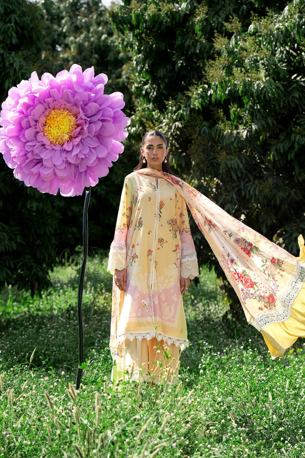 Sardinia | Cocktail Luxury Lawn | DAISY - Pakistani Designer Dress - by Sardinia | Type: Luxury - 100% Original at Saira Sultan