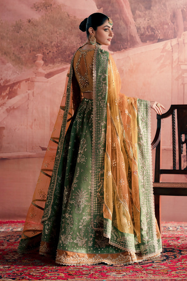 Zarposh | Maharani Wedding Collection | Noorani XS Green Net