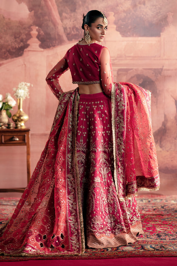 Zarposh | Maharani Wedding Collection | Anarkali XS Magenta Net