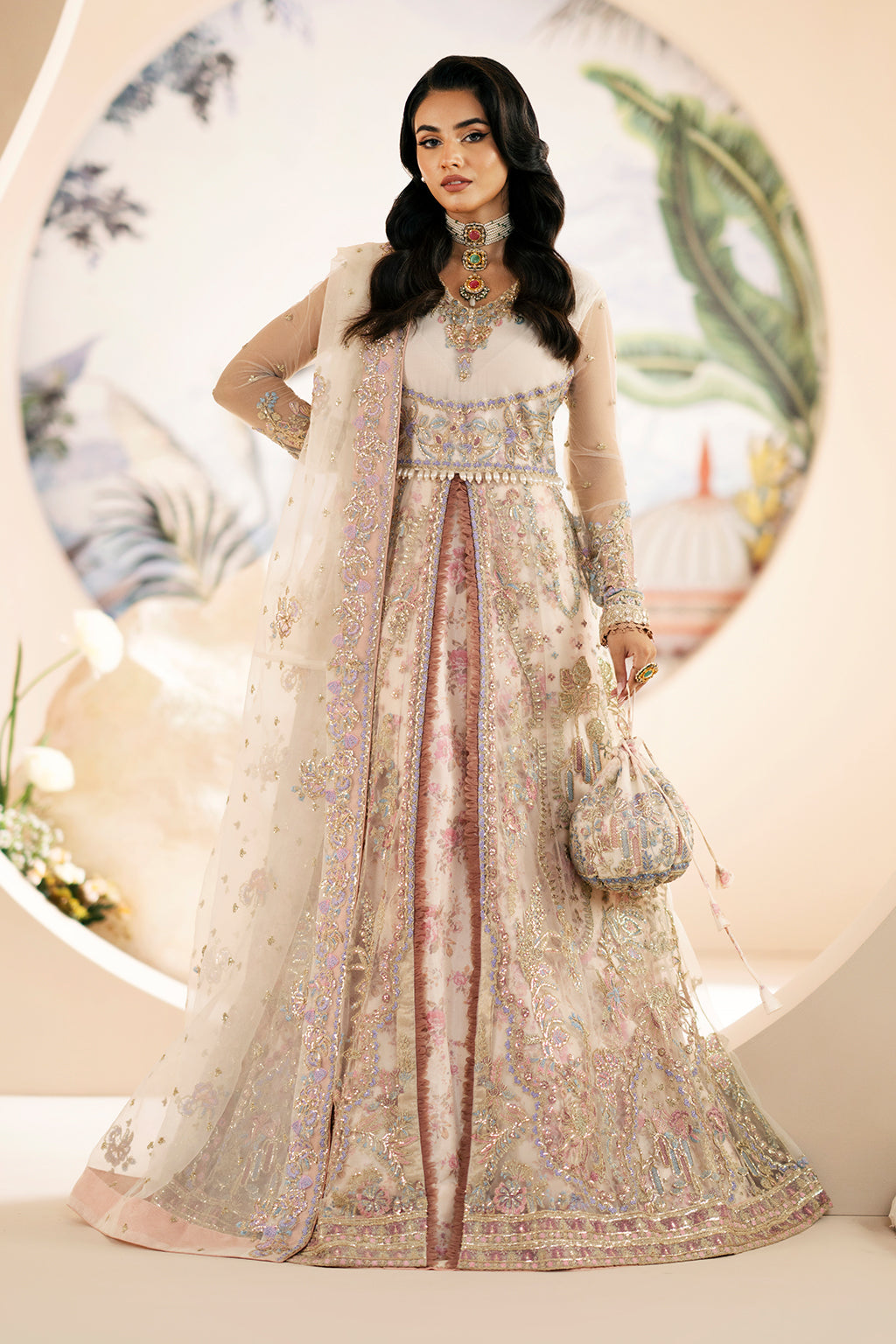 AJR Couture | Festive Formals 24 | Amaryllis - Pakistani Designer Dress - by AJR Couture | Type: Formal - 100% Original at Saira Sultan