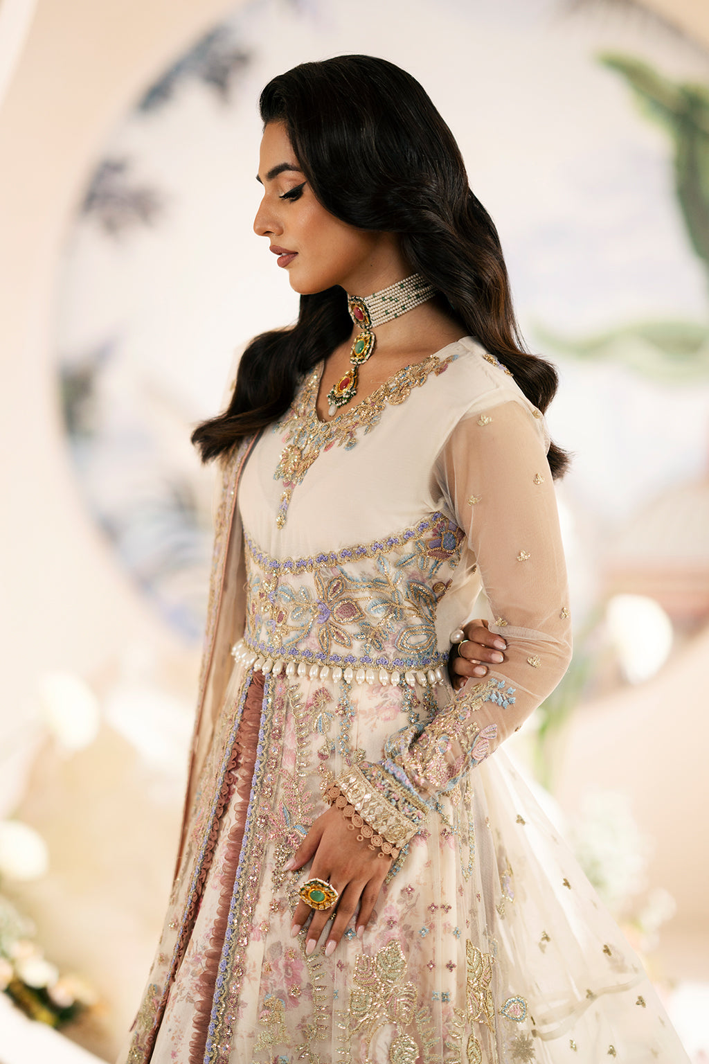 AJR Couture | Festive Formals 24 | Amaryllis - Pakistani Designer Dress - by AJR Couture | Type: Formal - 100% Original at Saira Sultan