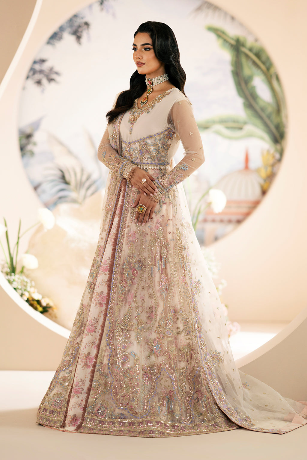 AJR Couture | Festive Formals 24 | Amaryllis - Pakistani Designer Dress - by AJR Couture | Type: Formal - 100% Original at Saira Sultan