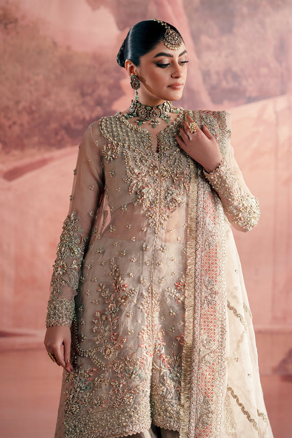 Zarposh | Maharani Wedding Collection | Meher Custom Size Off White Organza