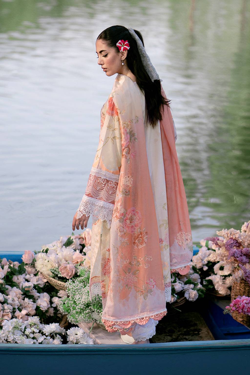 Sardinia | Cocktail Luxury Lawn | CORAL - Pakistani Designer Dress - by Sardinia | Type: Luxury - 100% Original at Saira Sultan