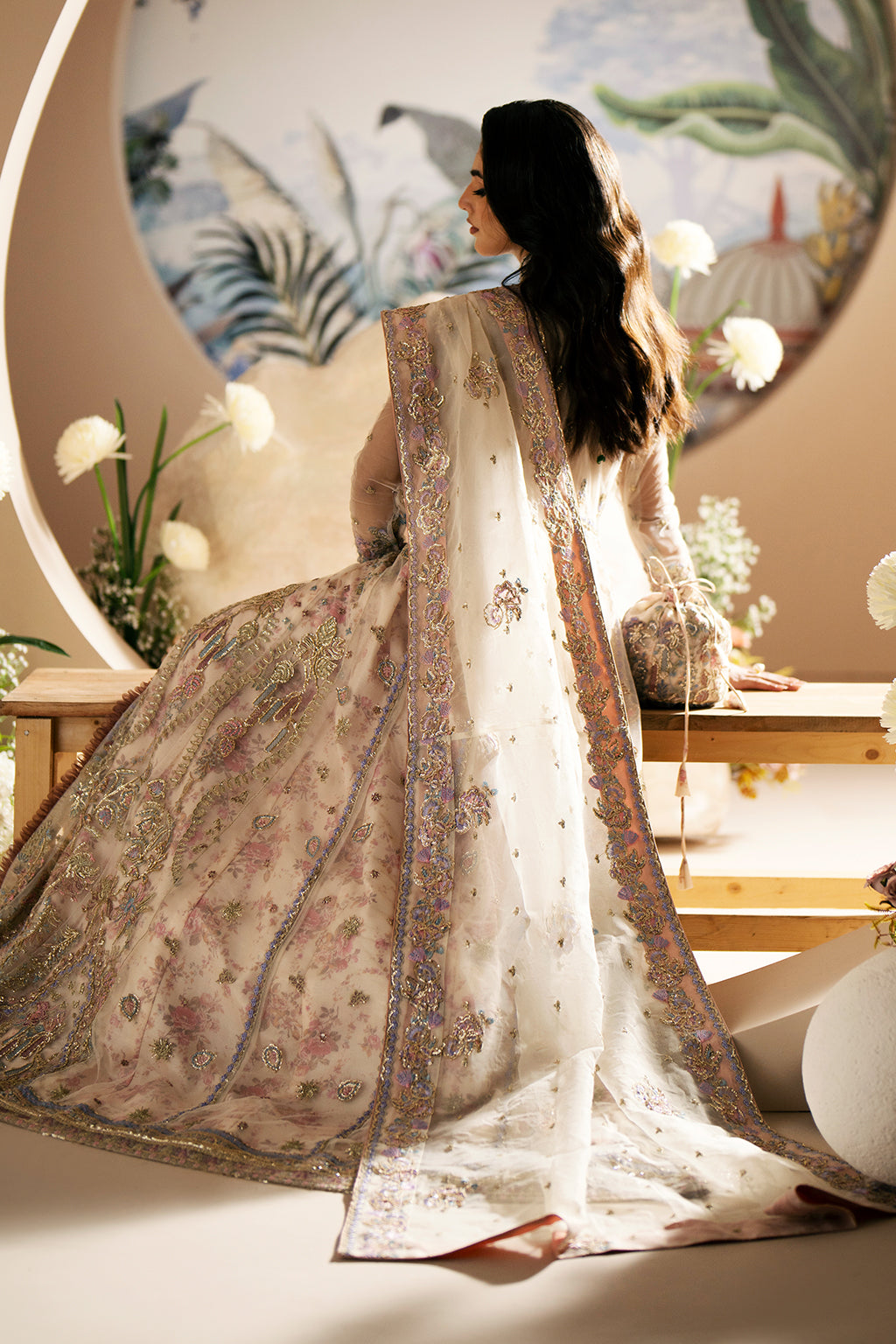 AJR Couture | Festive Formals 24 | Amaryllis - Pakistani Designer Dress - by AJR Couture | Type: Formal - 100% Original at Saira Sultan