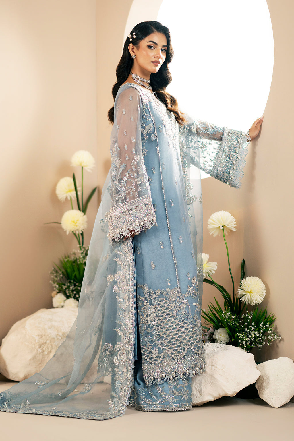 AJR Couture | Festive Formals 24 | Lotus - Pakistani Designer Dress - by AJR Couture | Type: Formal - 100% Original at Saira Sultan