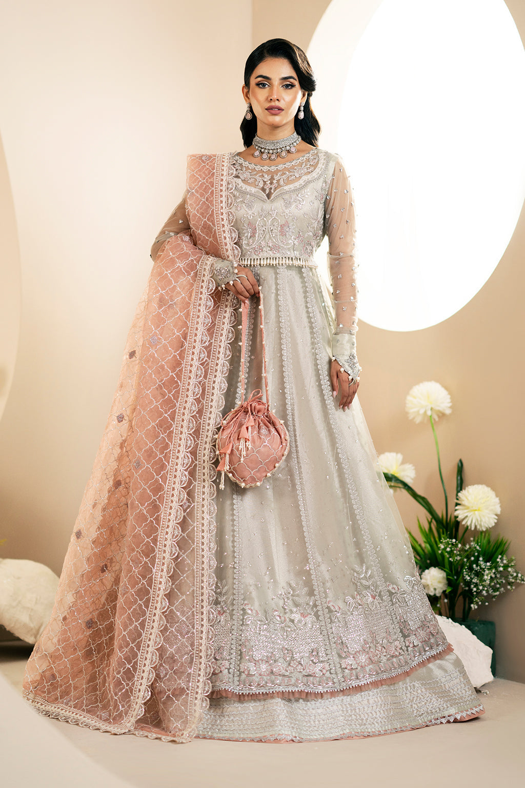 AJR Couture | Festive Formals 24 | Magnolia - Pakistani Designer Dress - by AJR Couture | Type: Formal - 100% Original at Saira Sultan