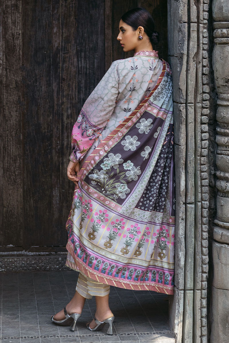 Mushq | Nirvana Silk Edit |  Pewter - Pakistani Designer Dress - by Mushq | Type: Ladies Clothes - 100% Original at Saira Sultan