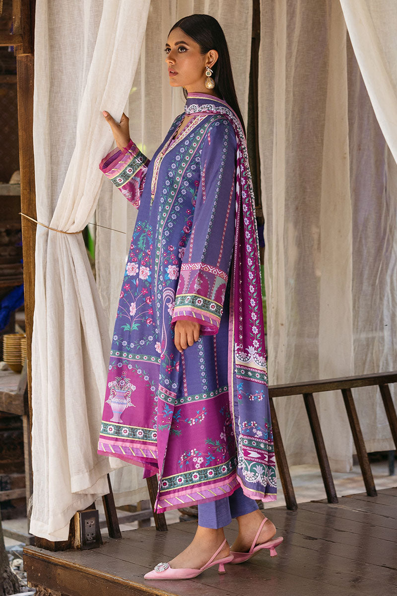 Mushq | Nirvana Silk Edit |  Indigo - Pakistani Designer Dress - by Mushq | Type: Ladies Clothes - 100% Original at Saira Sultan