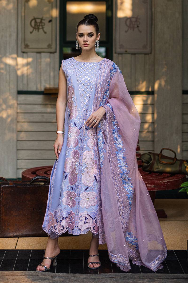Mushq | Orient Express Luxury Lawn | SOLEIL - Pakistani Designer Dress - by Mushq | Type: Luxury - 100% Original at Saira Sultan