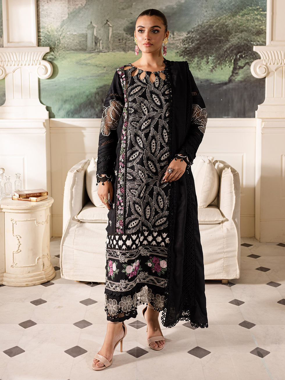 Parishay | Mira Winter |  MW-07 | 3 PC Crepe - Pakistani Designer Dress - by Parishay | Type: Luxury - 100% Original at Saira Sultan