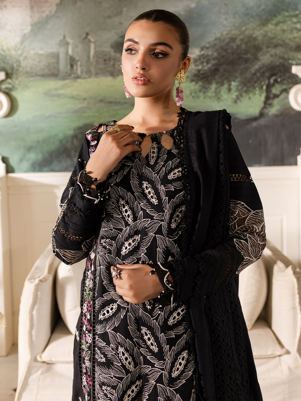 Parishay | Mira Winter |  MW-07 | 3 PC Crepe - Pakistani Designer Dress - by Parishay | Type: Luxury - 100% Original at Saira Sultan