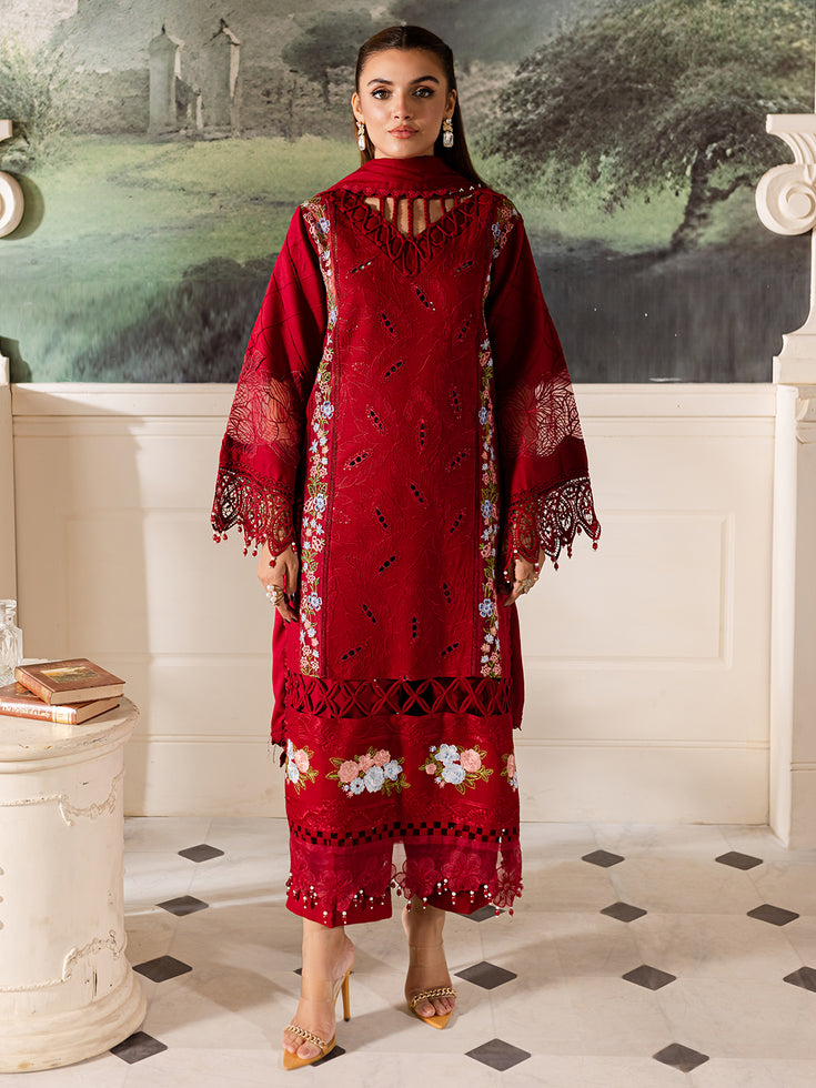 Parishay | Mira Winter | MW-08 | 3 PC Crepe - Pakistani Designer Dress - by Parishay | Type: Luxury - 100% Original at Saira Sultan