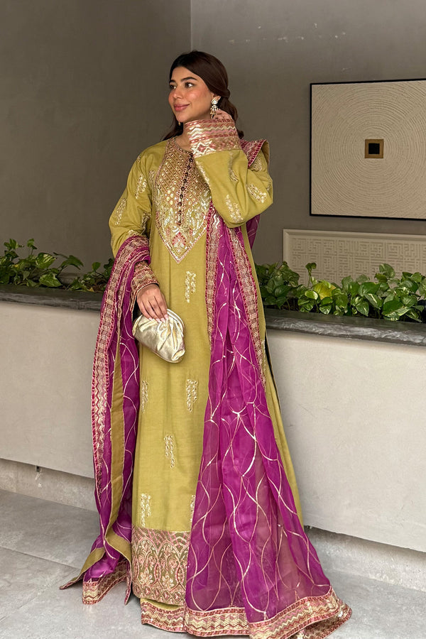 Maryum N Maria | Farisha Formals| MAELLE - MW40091 - Pakistani Designer Dress - by Maryum N Maria - Type : Ladies Clothes - 100% Original at Saira Sultan