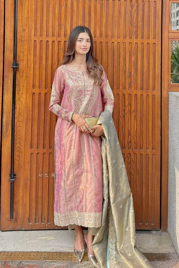 Maryum N Maria | Farisha Formals| OCEANE - MW40092 - Pakistani Designer Dress - by Maryum N Maria - Type : Ladies Clothes - 100% Original at Saira Sultan