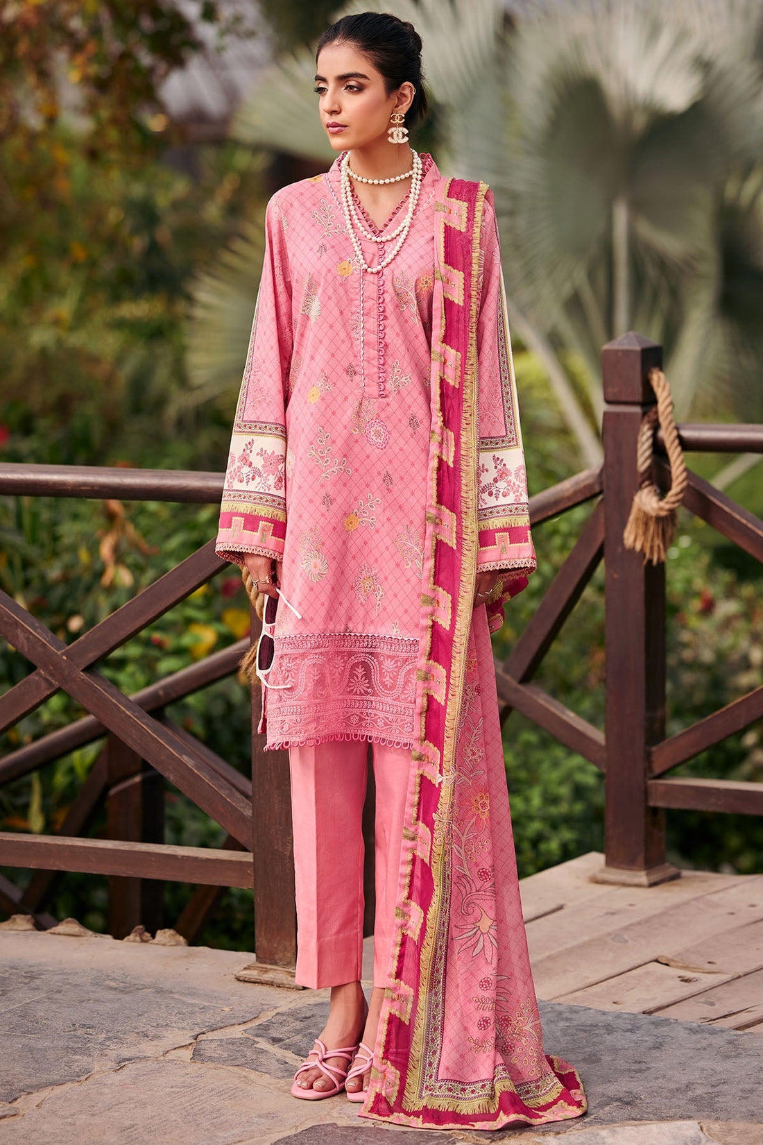 Motifz | Umang Lawn | 3538-RASHI XS Pink Lawn