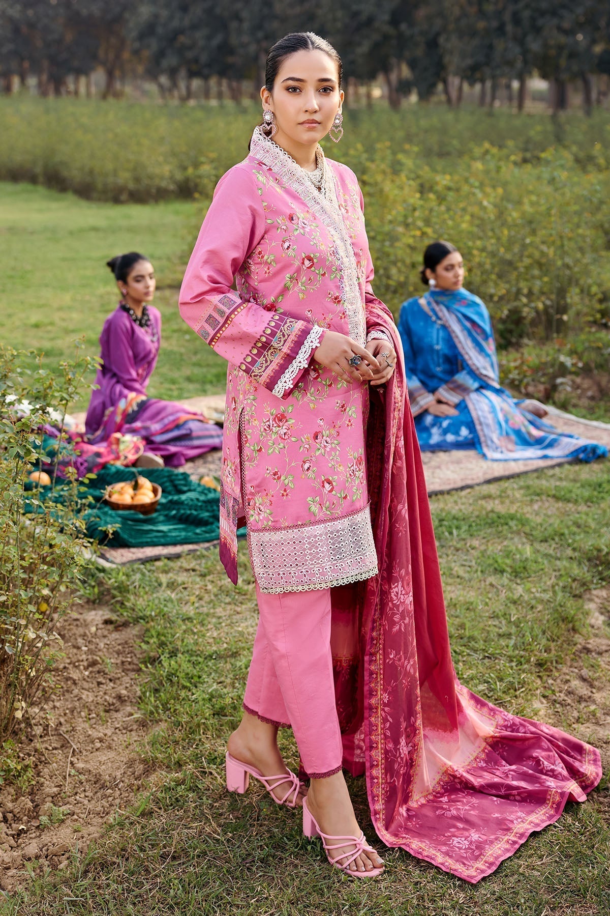 Motifz | Umang Lawn | 3552-BEYZA M Rose Pink Lawn