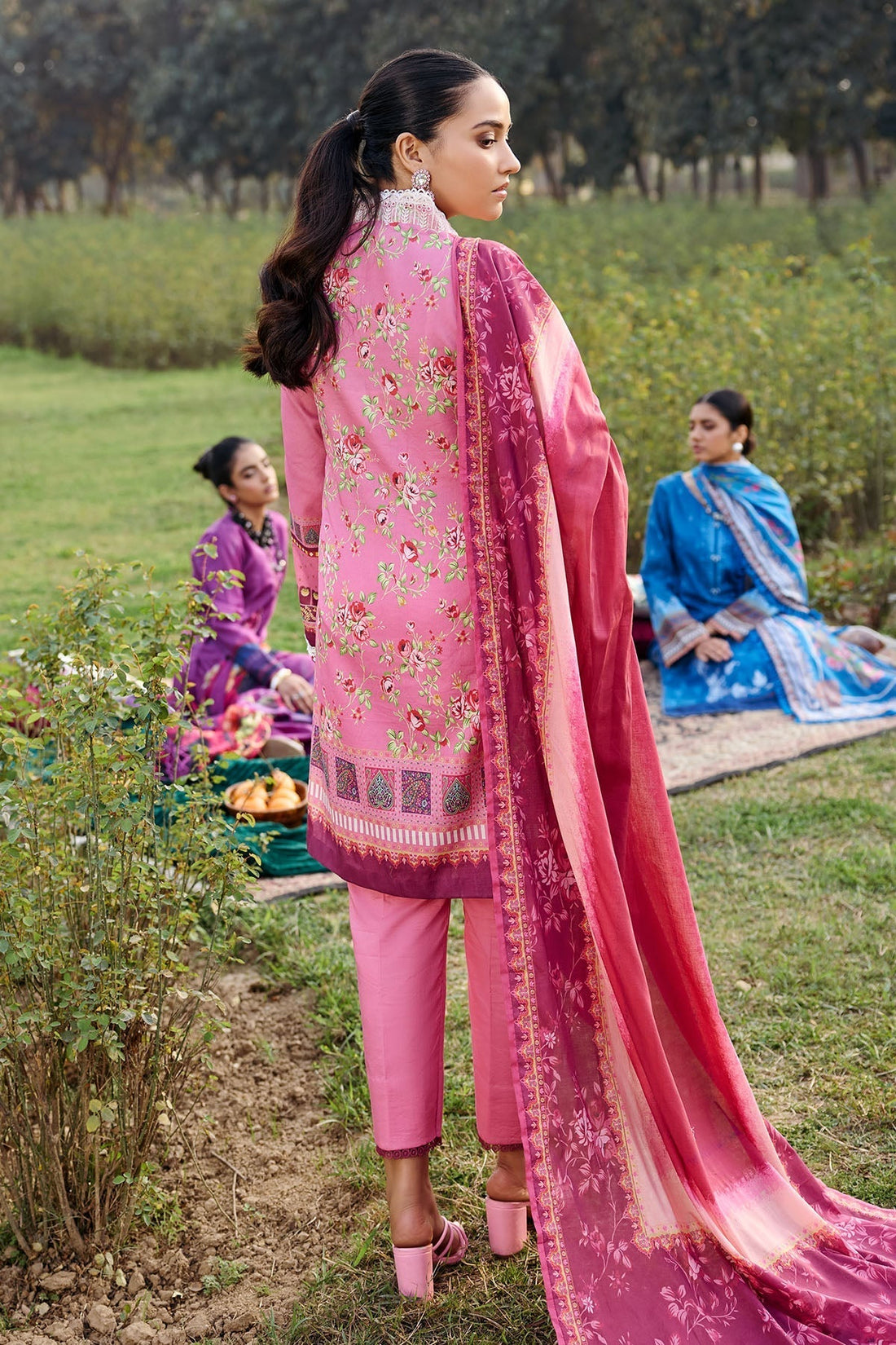 Motifz | Umang Lawn | 3552-BEYZA XS Rose Pink Lawn