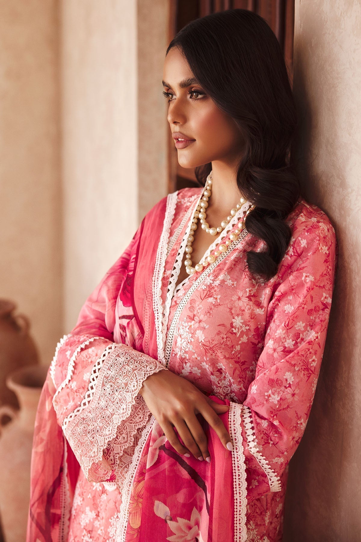 Motifz | Premium Lawn 25 | 3735-MAYA L Coral Lawn