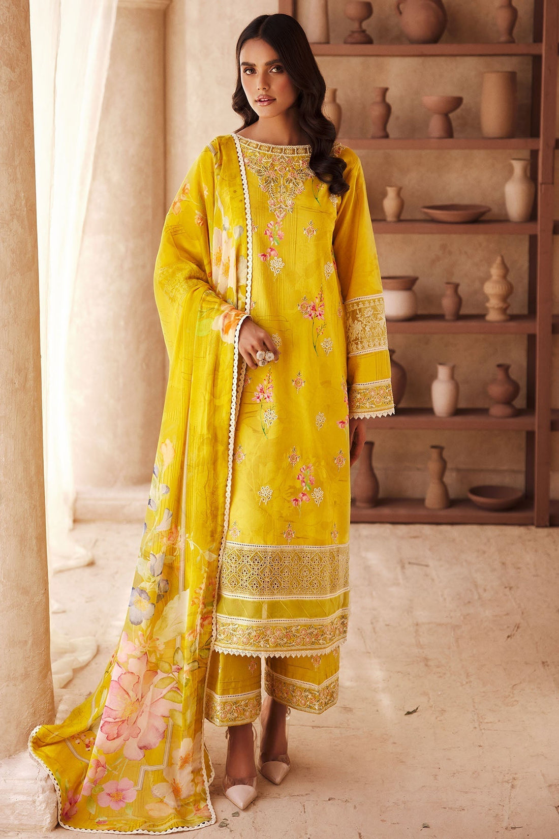 Motifz | Premium Lawn 25 | 3741-ELIE XS Yellow Lawn