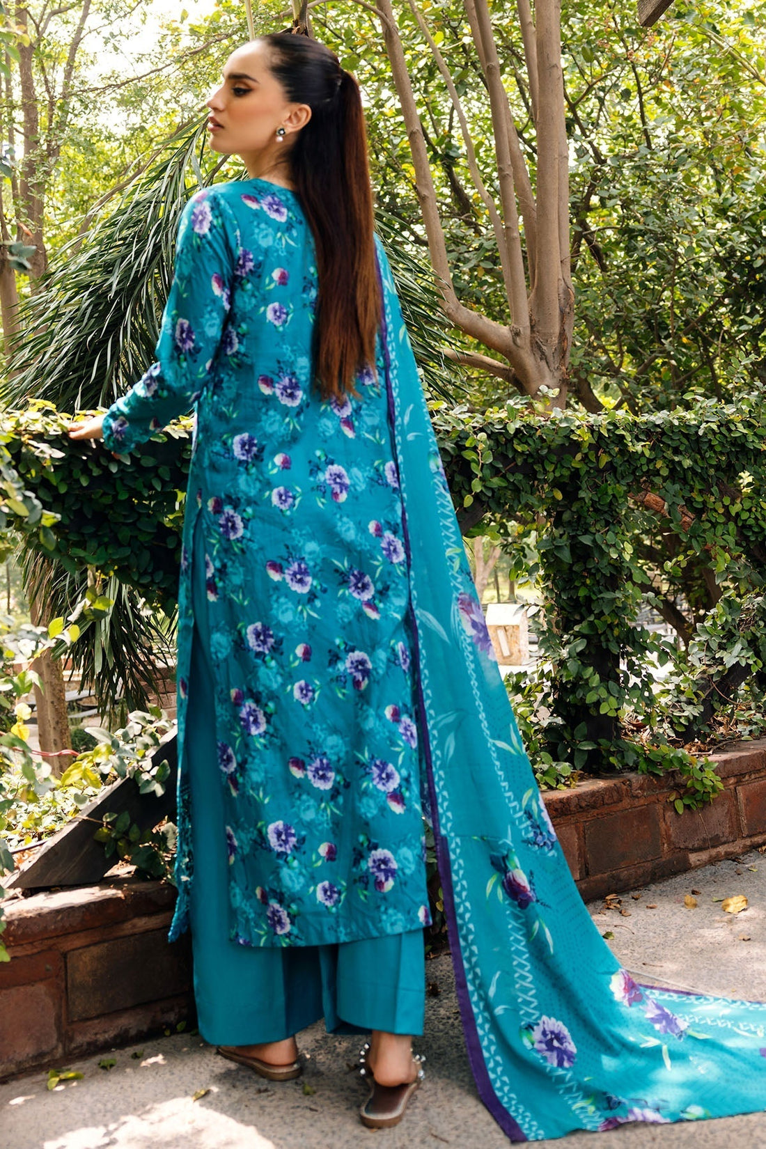 Motifz | Umang Lawn | 4893-AALIYA XS Teal Lawn