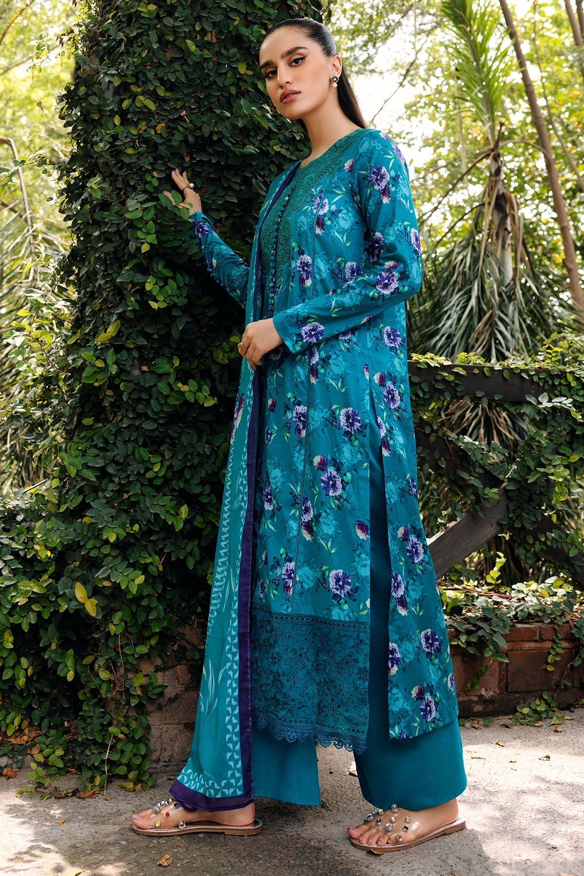 Motifz | Umang Lawn | 4893-AALIYA L Teal Lawn