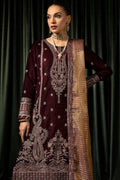 Motifz | Velvet Formals | 5096-DAISHA L Dark Maroon Velvet