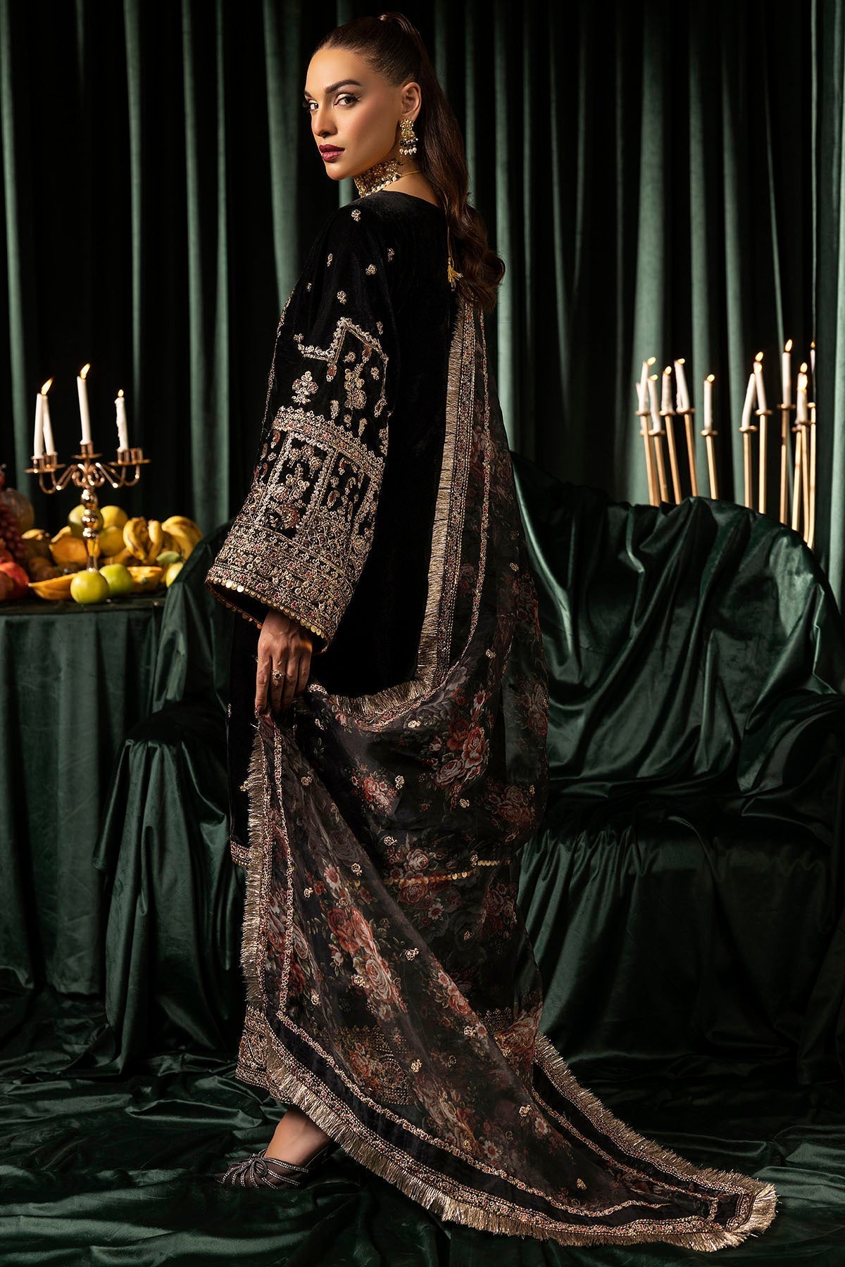 Motifz | Velvet Formals | 5097-TANISHA S Black Velvet