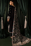 Motifz | Velvet Formals | 5098-FARZEEN S Black Velvet