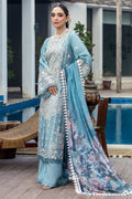 Motifz | Premium Lawn 25 | 5301-ELAYNE L Light Blue Gray Lawn