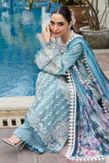 Motifz | Premium Lawn 25 | 5301-ELAYNE XL Light Blue Gray Lawn