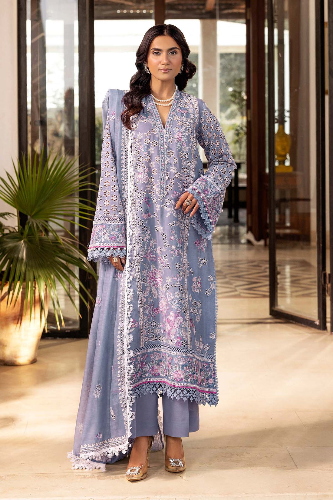 Motifz | Premium Lawn 25 | 5302-ROSALIE XS Lavender Lawn