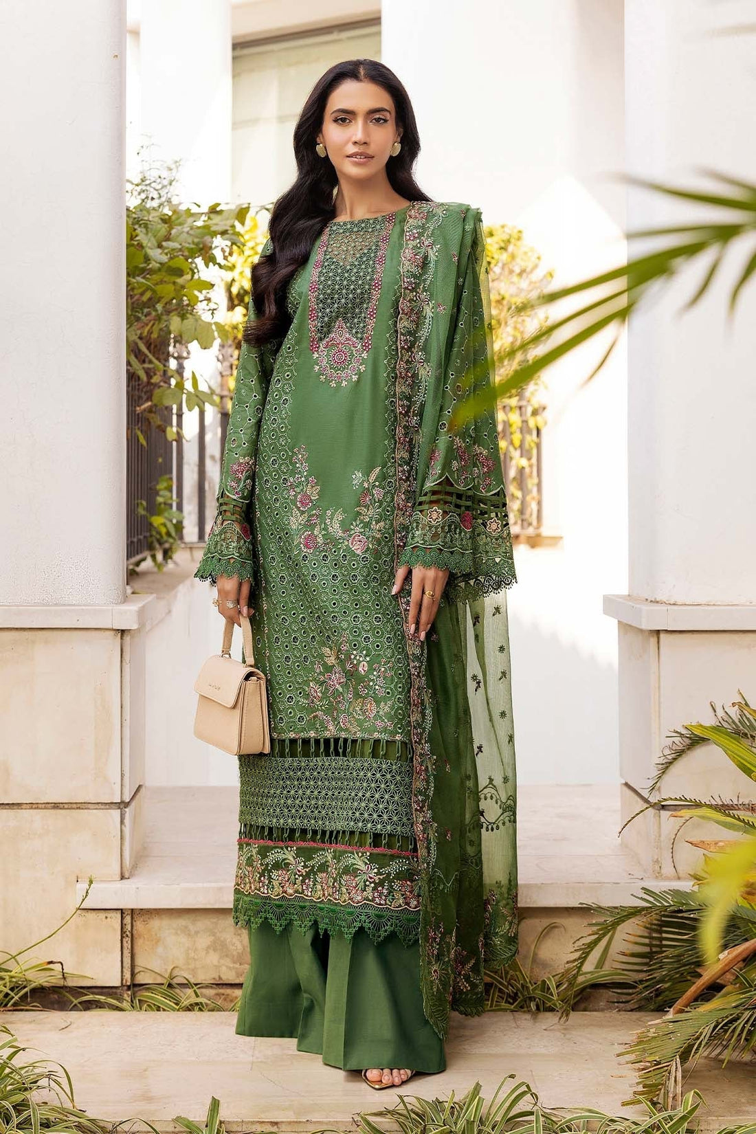 Motifz | Premium Lawn 25 | 5303-DARCY XS Olive Green Lawn