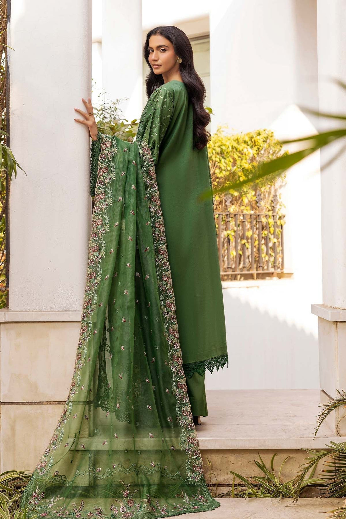 Motifz | Premium Lawn 25 | 5303-DARCY XS Olive Green Lawn