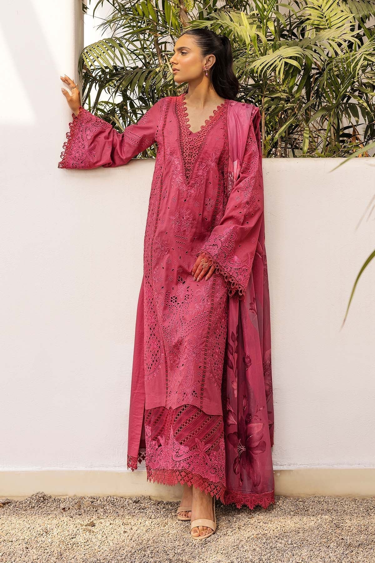 Motifz | Premium Lawn 25 | 5304-CELINE XL Magenta Lawn