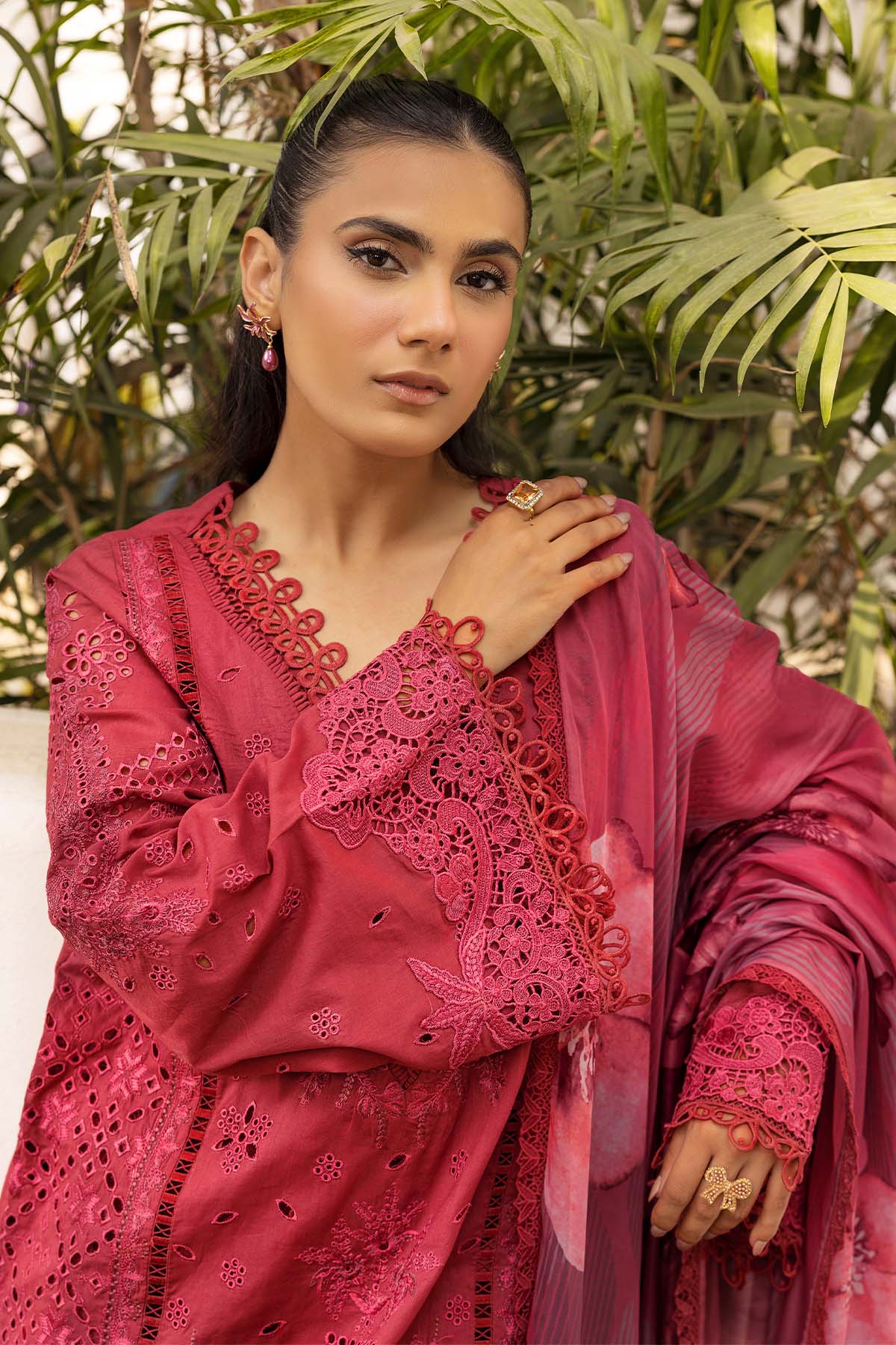 Motifz | Premium Lawn 25 | 5304-CELINE M Magenta Lawn