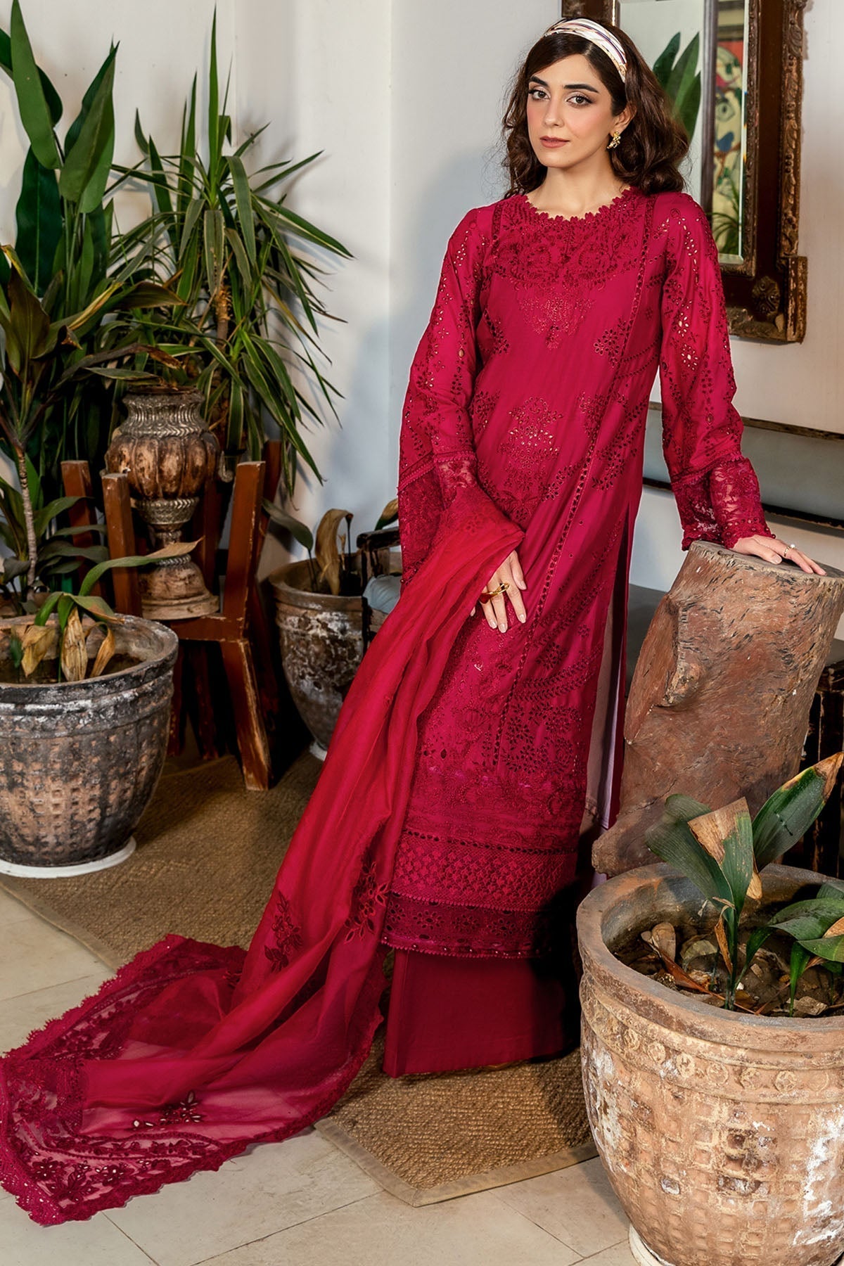 Motifz | Premium Lawn 25 | 5308-ESME XL Redish Pink Lawn
