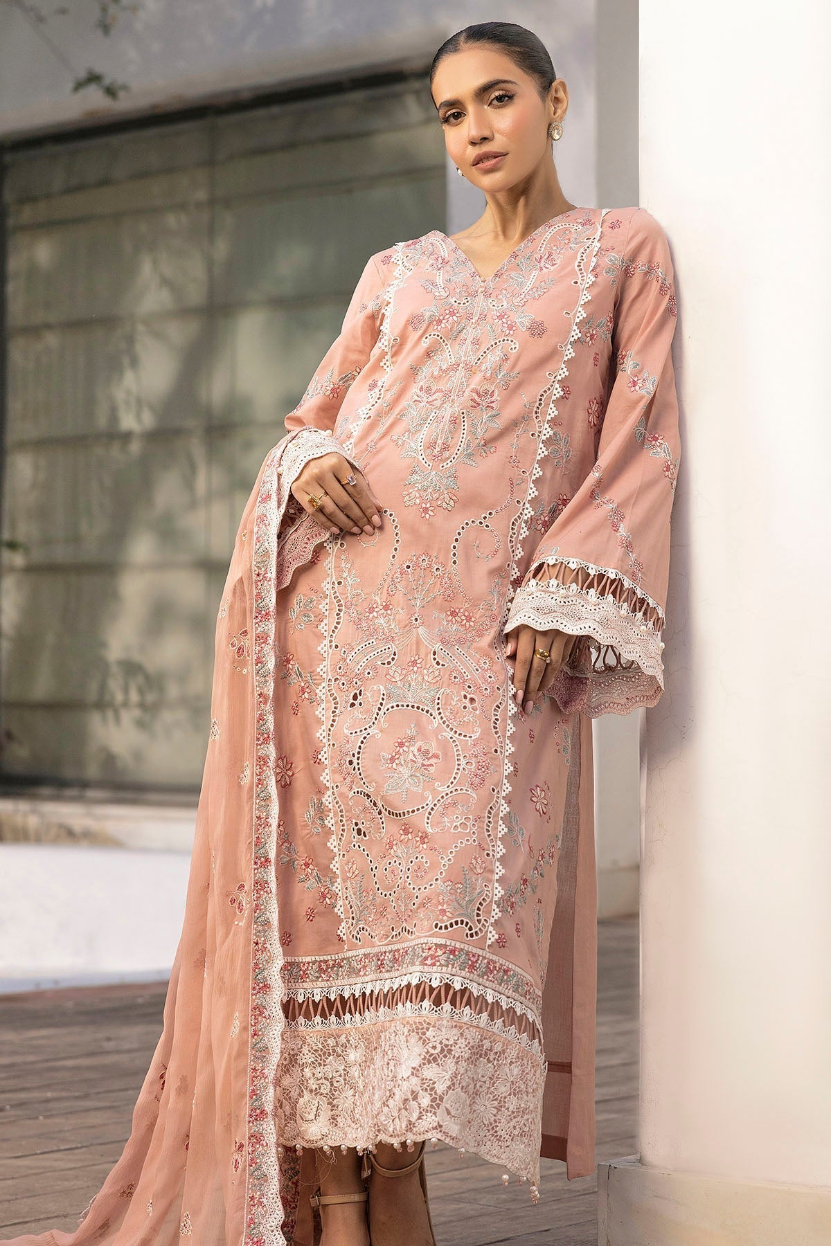 Motifz | Premium Lawn 25 | 5309-BRIELLE XL Peach Pink Lawn