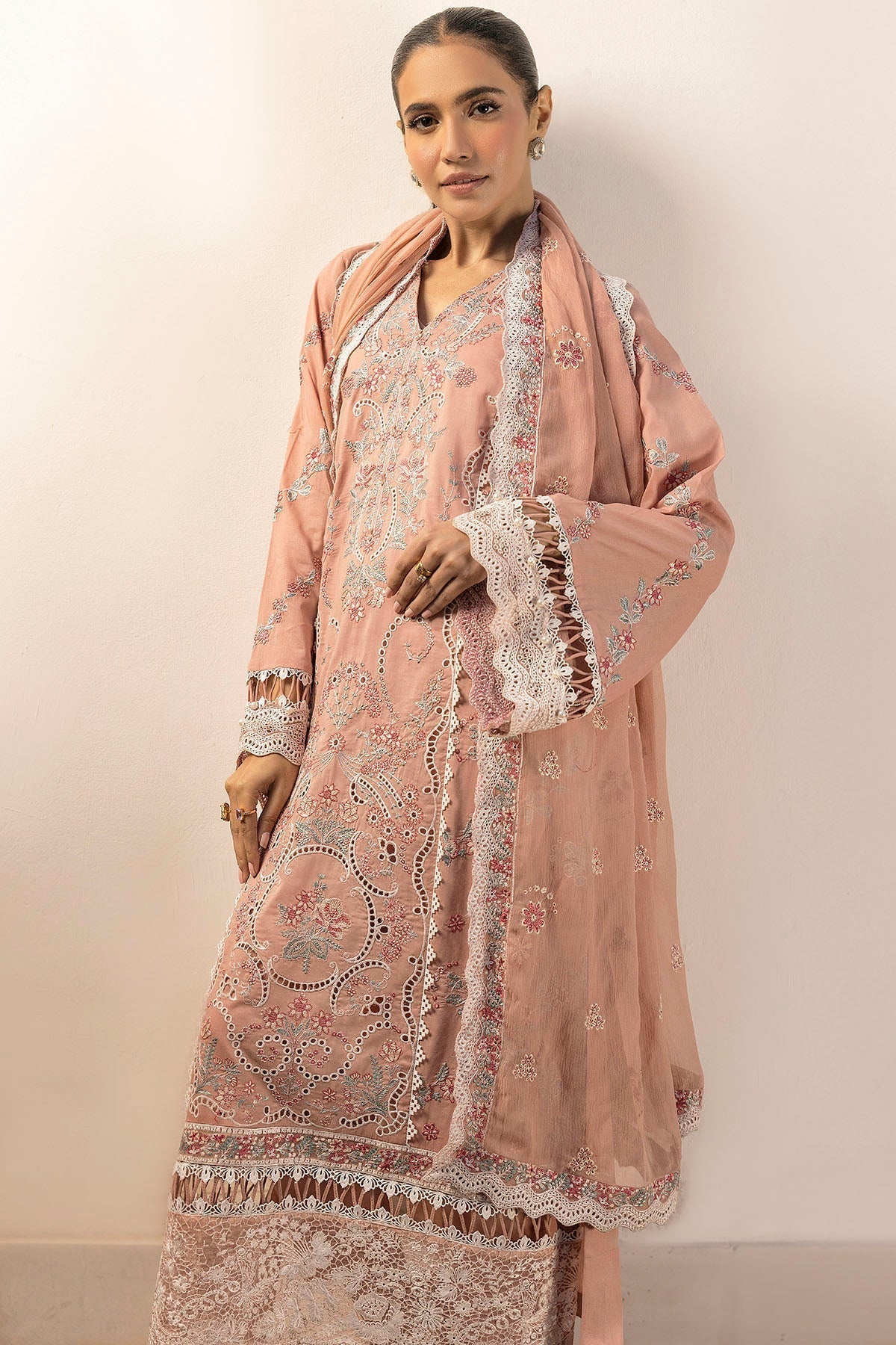 Motifz | Premium Lawn 25 | 5309-BRIELLE L Peach Pink Lawn