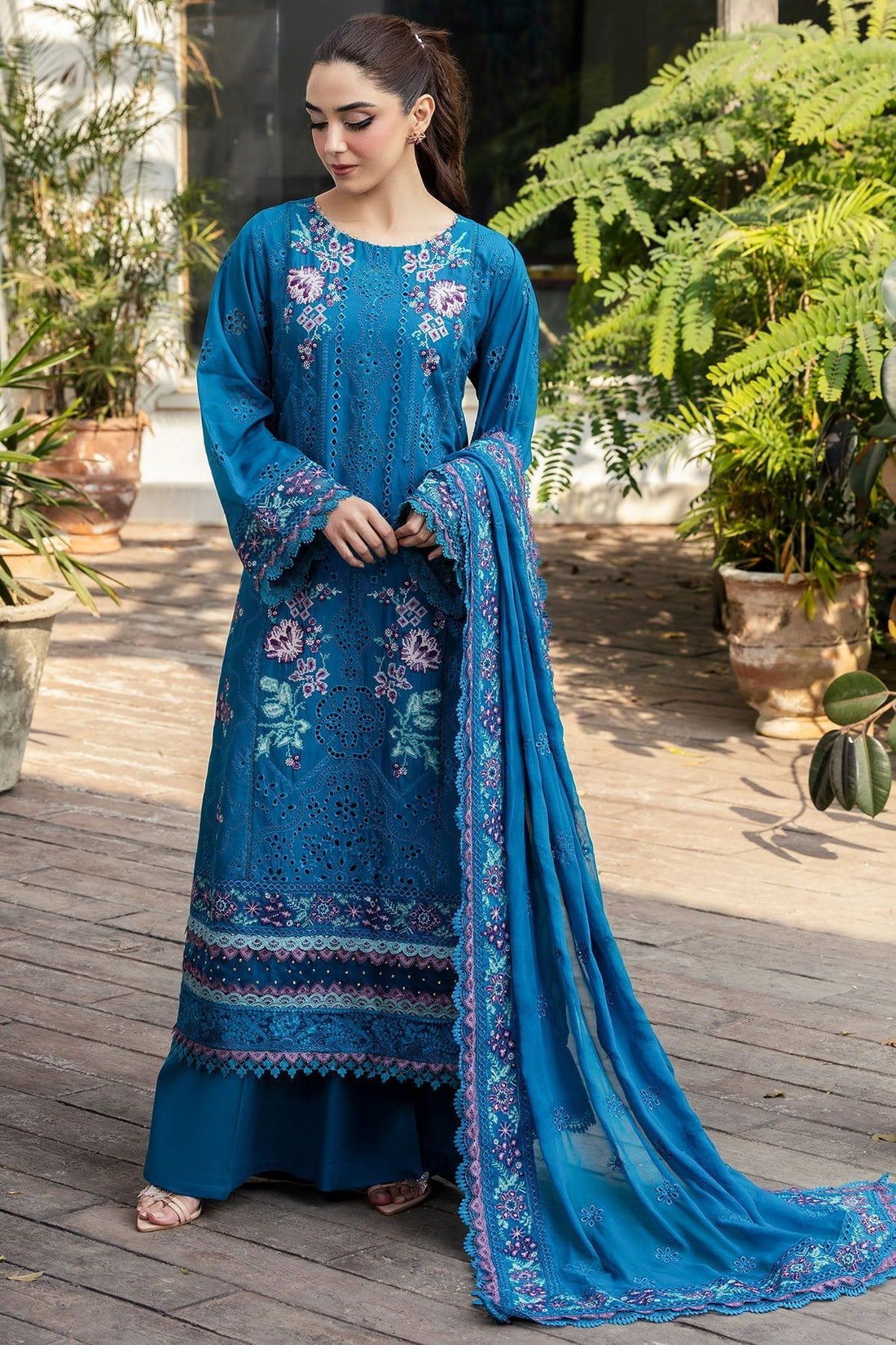 Motifz | Premium Lawn 25 | 5310-MARGO XS Teal Blue Lawn