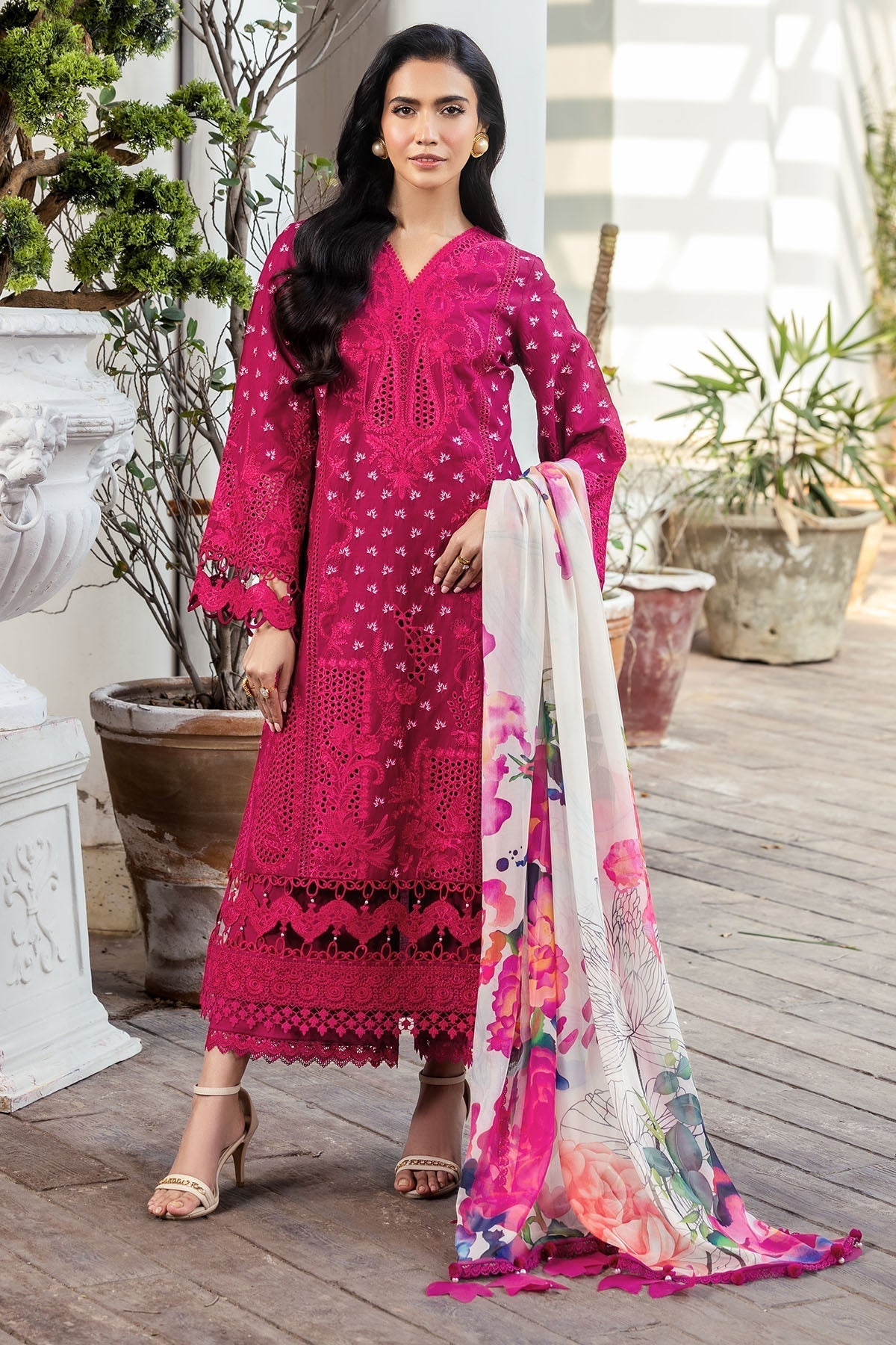 Motifz | Premium Lawn 25 | 5311-LIANA XS Lipstick Pink Lawn