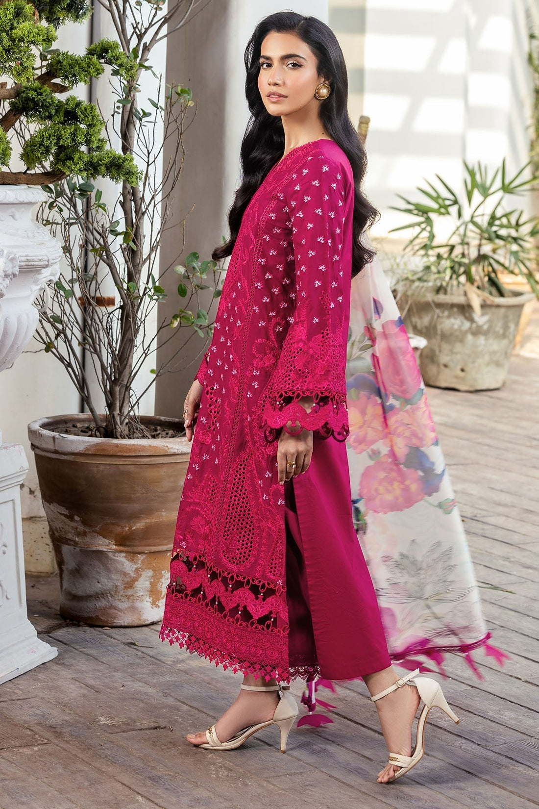 Motifz | Premium Lawn 25 | 5311-LIANA XS Lipstick Pink Lawn