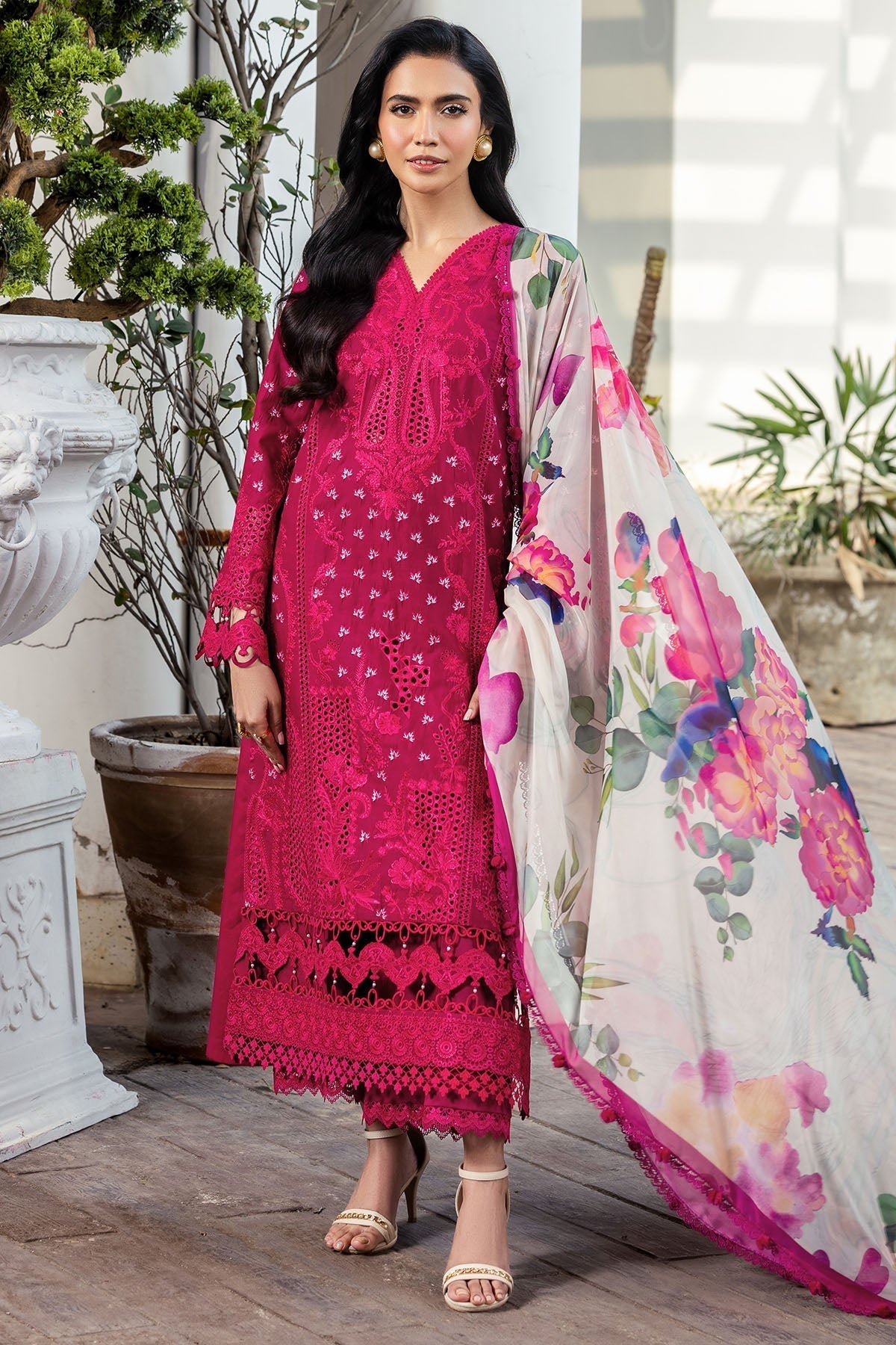 Motifz | Premium Lawn 25 | 5311-LIANA L Lipstick Pink Lawn