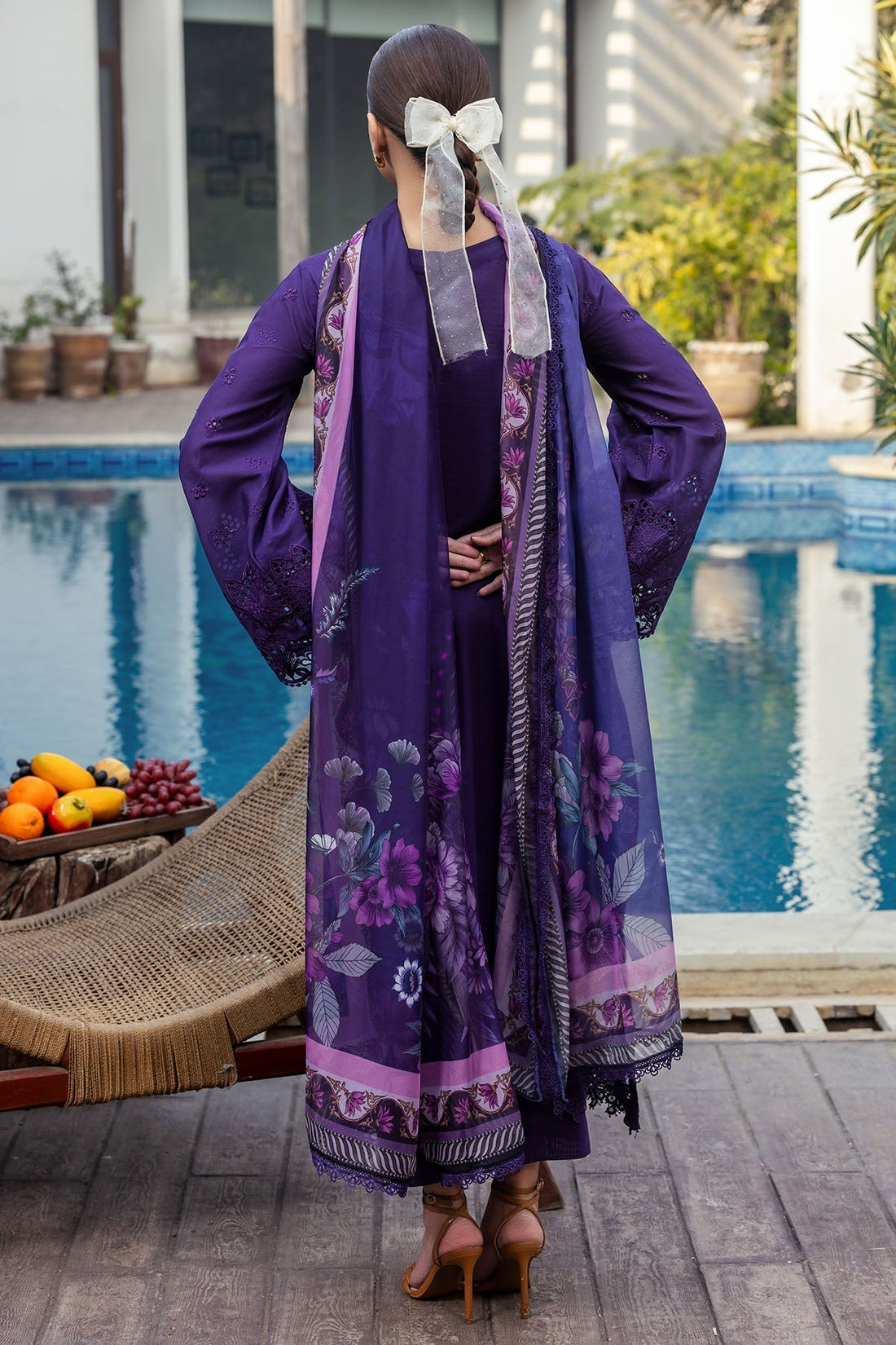 Motifz | Premium Lawn 25 | 5314-MIREILLE XS Dark Purple Lawn