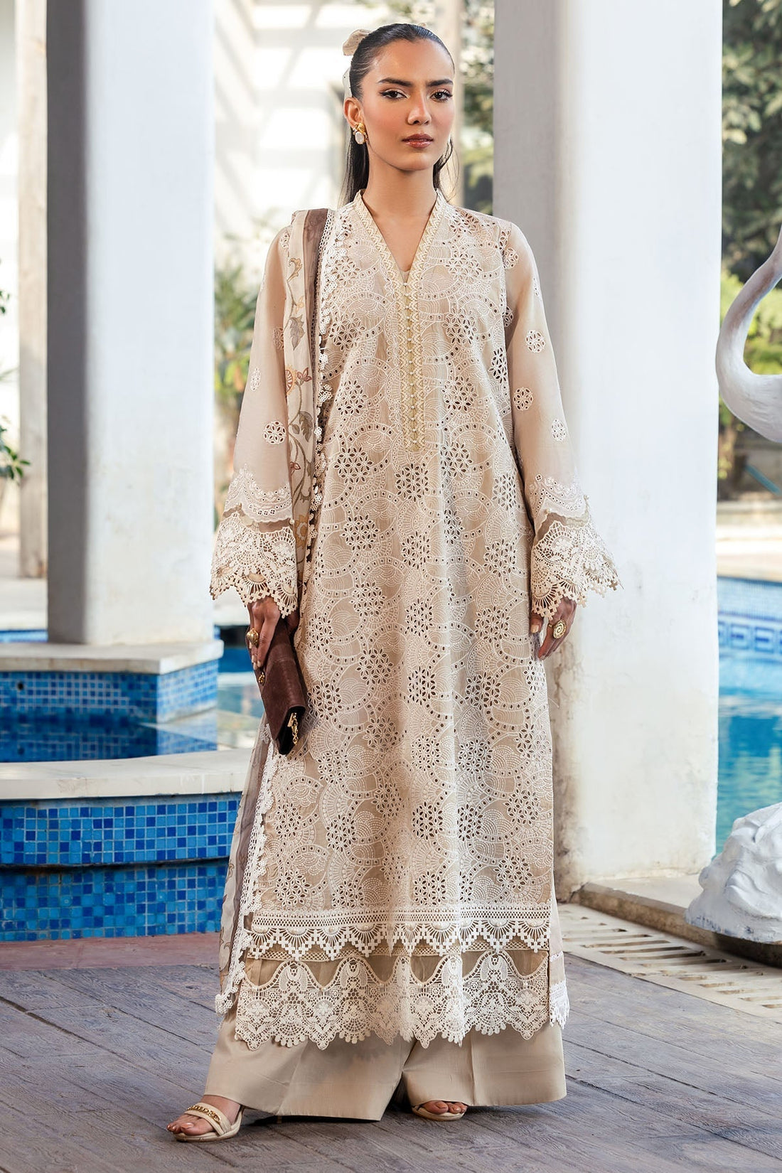 Motifz | Premium Lawn 25 | 5322-DIANE XS Ivory Lawn
