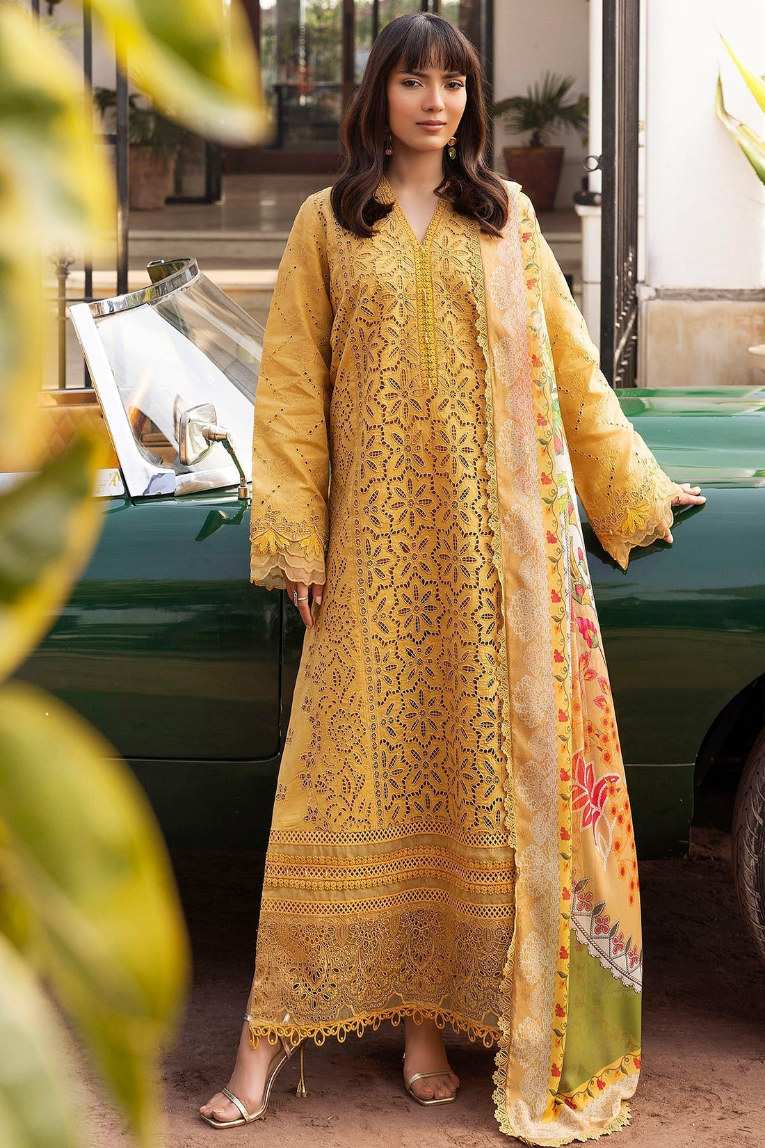 Motifz | Premium Lawn 25 | 5323-GENEVA XS Mustard Yellow Lawn